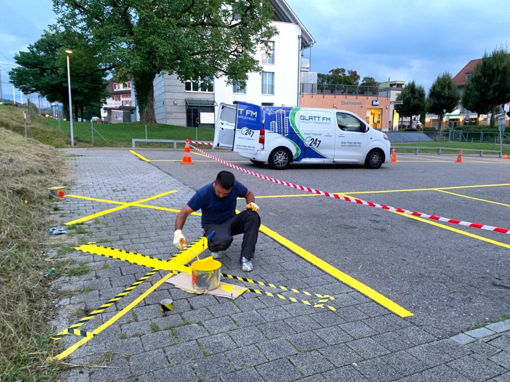 Bodenmarkierungen